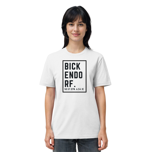 Bickendorf Koordinaten (großer Druck auf der Brust) - Organic Shirt