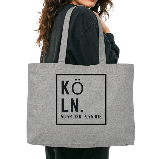 Köln Skyline (Druck) - Organic Shopping-Bag