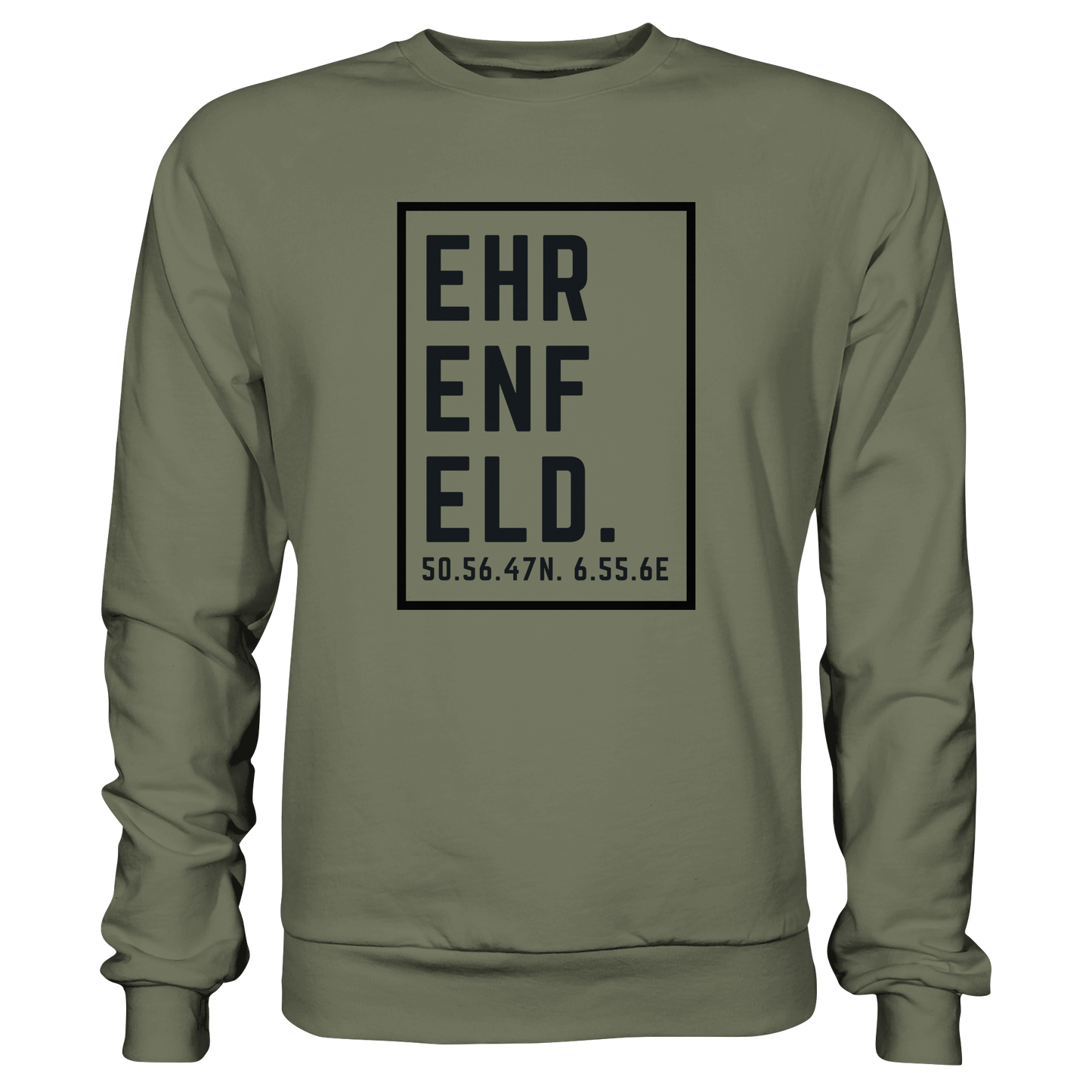 Ehrenfeld Koordinaten (großer Druck auf der Brust) - Premium Sweatshirt