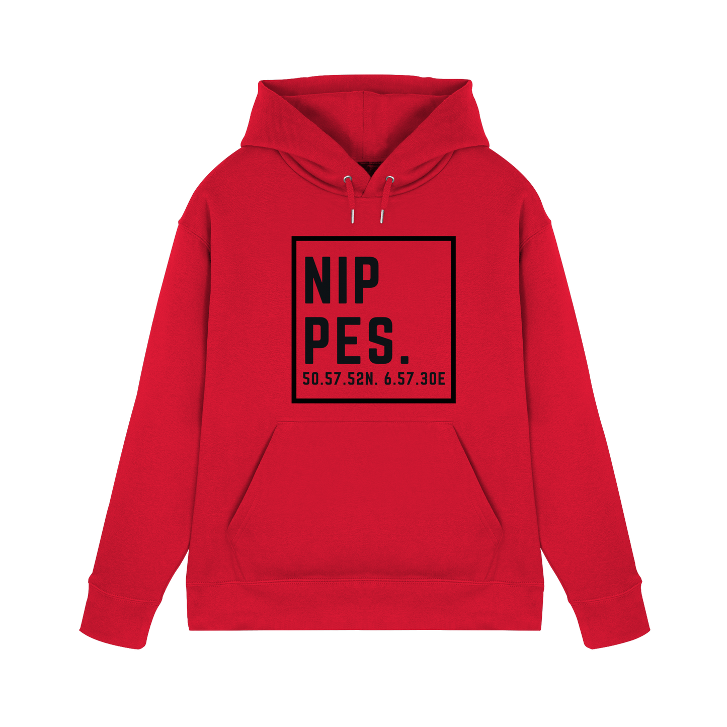Nippes Koordinaten (großer Druck auf der Brust) - Premium Unisex Hoodie