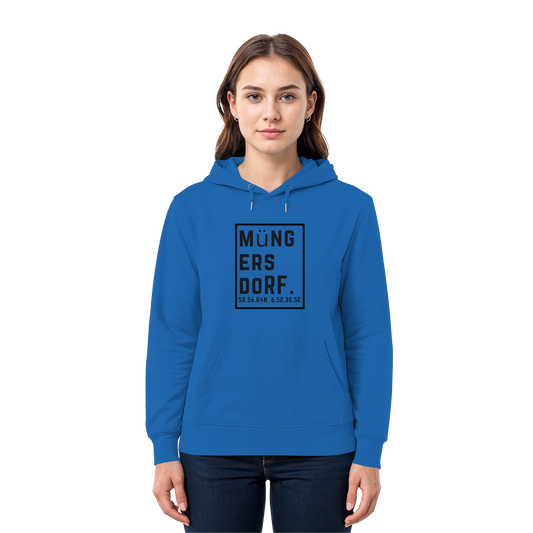 Müngersdorf Koordinaten (großer Druck auf der Brust) - Premium Unisex Hoodie
