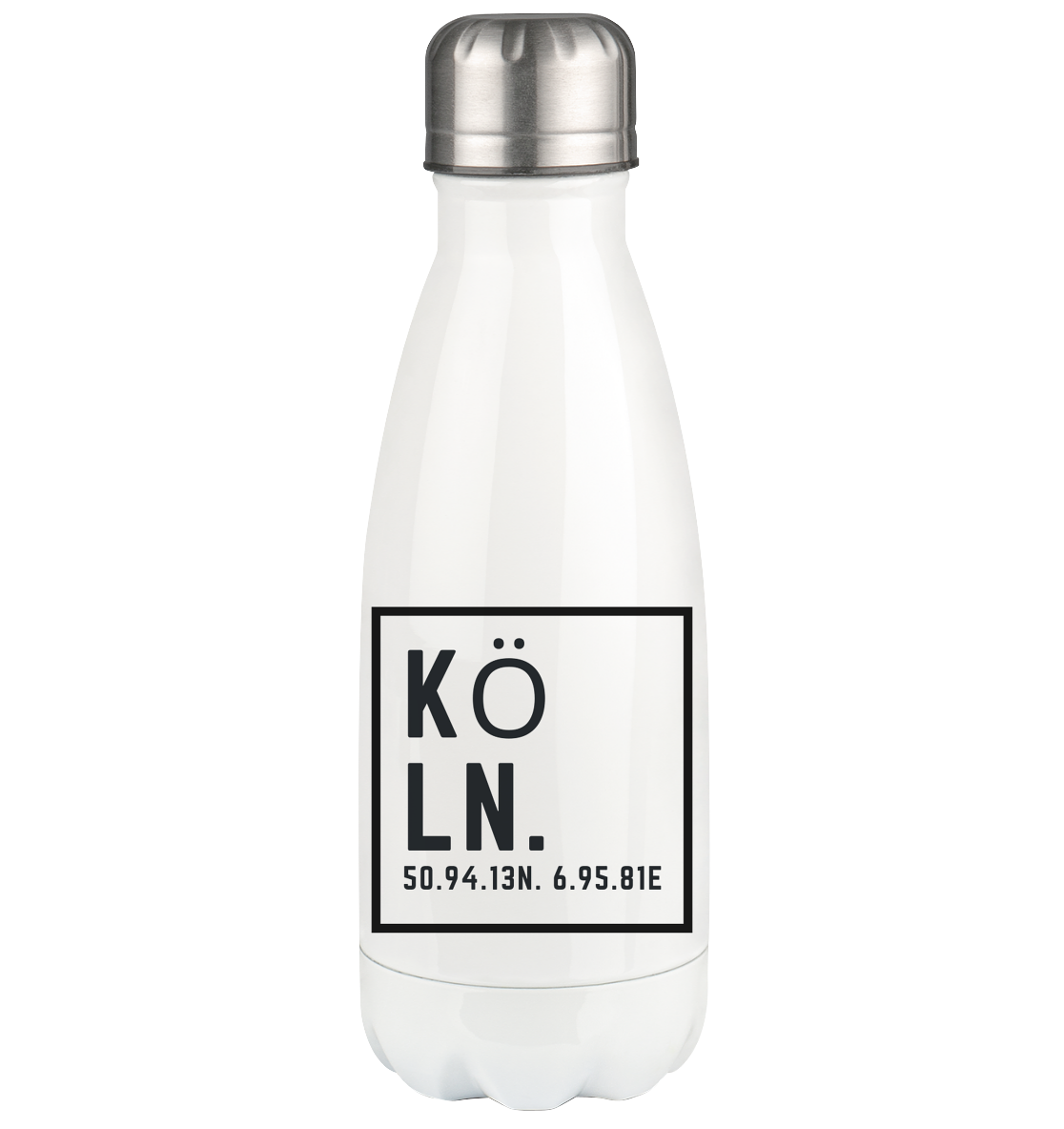 Köln Koordinaten (Druck) - Accessoires - Thermoflasche 350ml