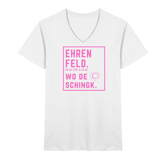 Wo de Sonn schingk - Ehrenfeld Druck - V-Neck Shirt