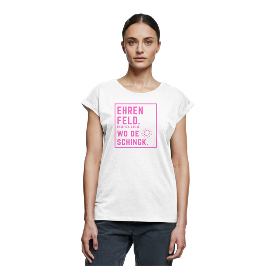 Wo de Sonn schingk - Ehrenfeld Druck - Womens Extended Shoulder T-Shirt