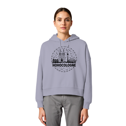 HOHOCologne Druck - Womens Organic Boxcut Hoodie