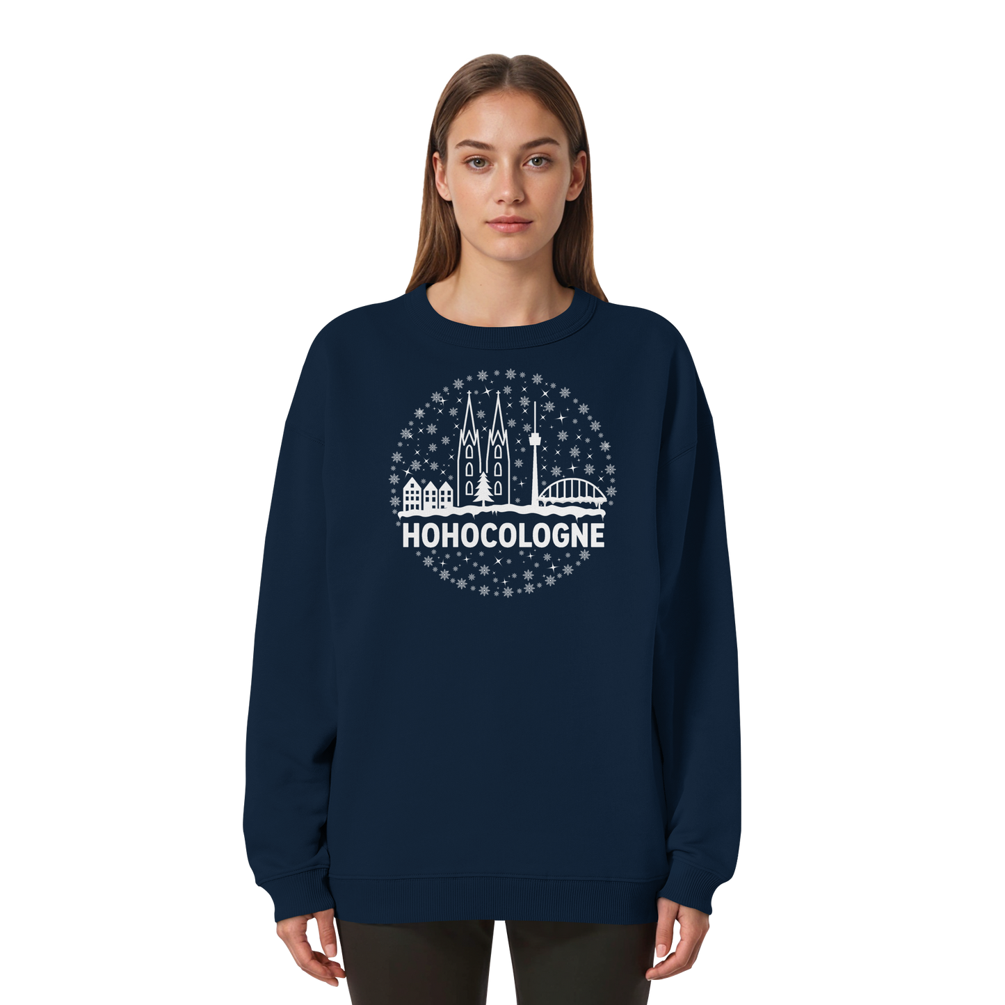 HOHOCologne Druck - Womens Organic Oversized Sweatshirt