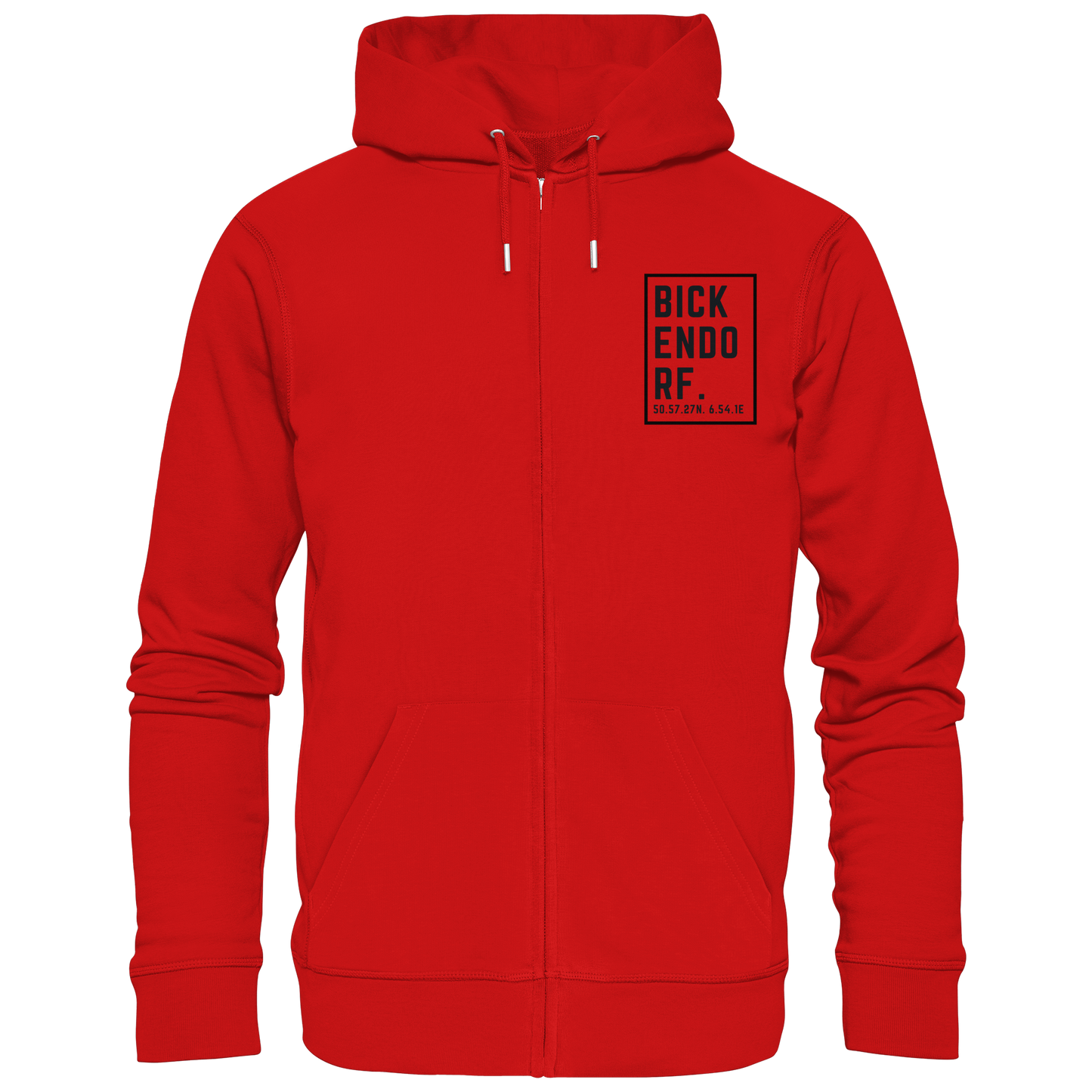 Bickendorf Koordinaten (kleiner Druck auf der Brust) - Zipper