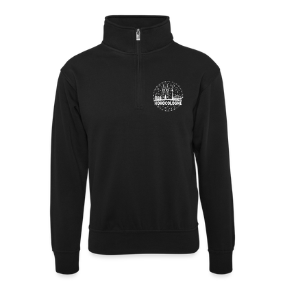 HoHoCologne (Druck) - Unisex Sweatshirt mit Reißverschluß - black