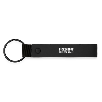 Bickendorf Wo et Hätz schläät - Schlüsselanhänger MINIMAL MATTE PU - Schwarz