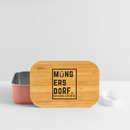 Müngersdorf Koordinaten (Druck) - Lunch Box - Hellrosa