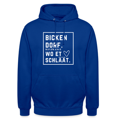 Bickendorf Hätz Druck - Unisex Hoodie - Royalblau