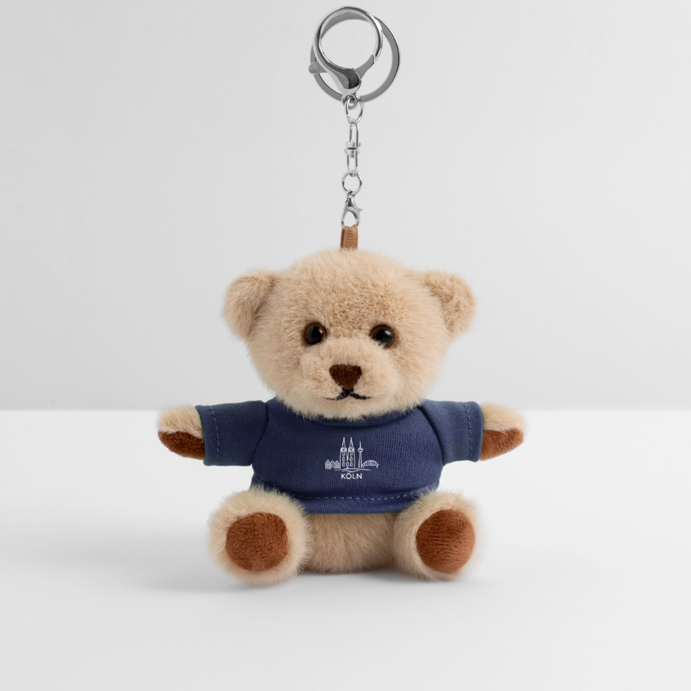 Köln Skyline - Kuscheltier Schlüsselanhänger - Navy