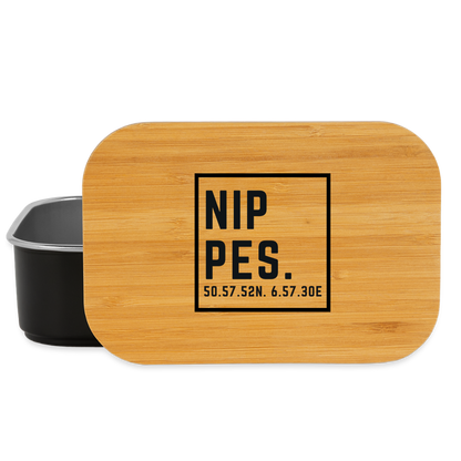 Nippes Koordinaten (Druck) - Lunch Box - Schwarz