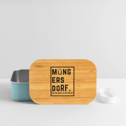 Müngersdorf Koordinaten (Druck) - Lunch Box - Hellblau
