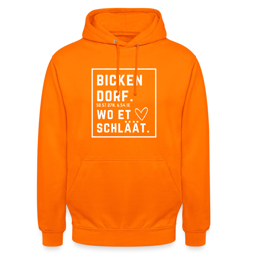 Bickendorf Hätz Druck - Unisex Hoodie - Orange