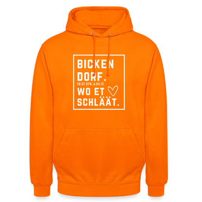 Bickendorf Hätz Druck - Unisex Hoodie - Orange