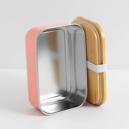 Müngersdorf Koordinaten (Druck) - Lunch Box - Hellrosa