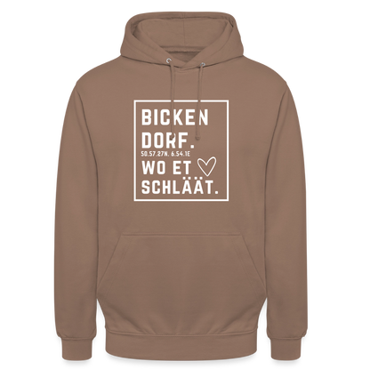 Bickendorf Hätz Druck - Unisex Hoodie - Mokka