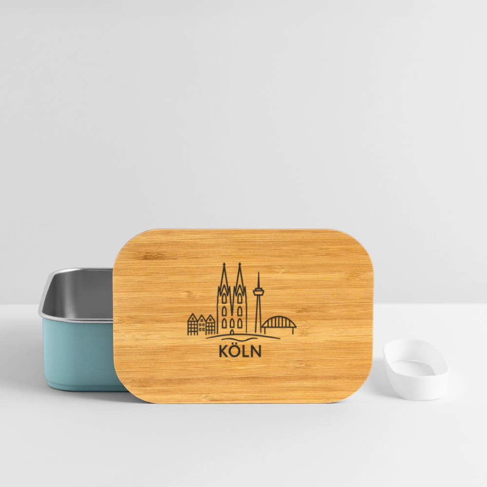 Köln Skyline (Druck) - Lunch Box - Hellblau