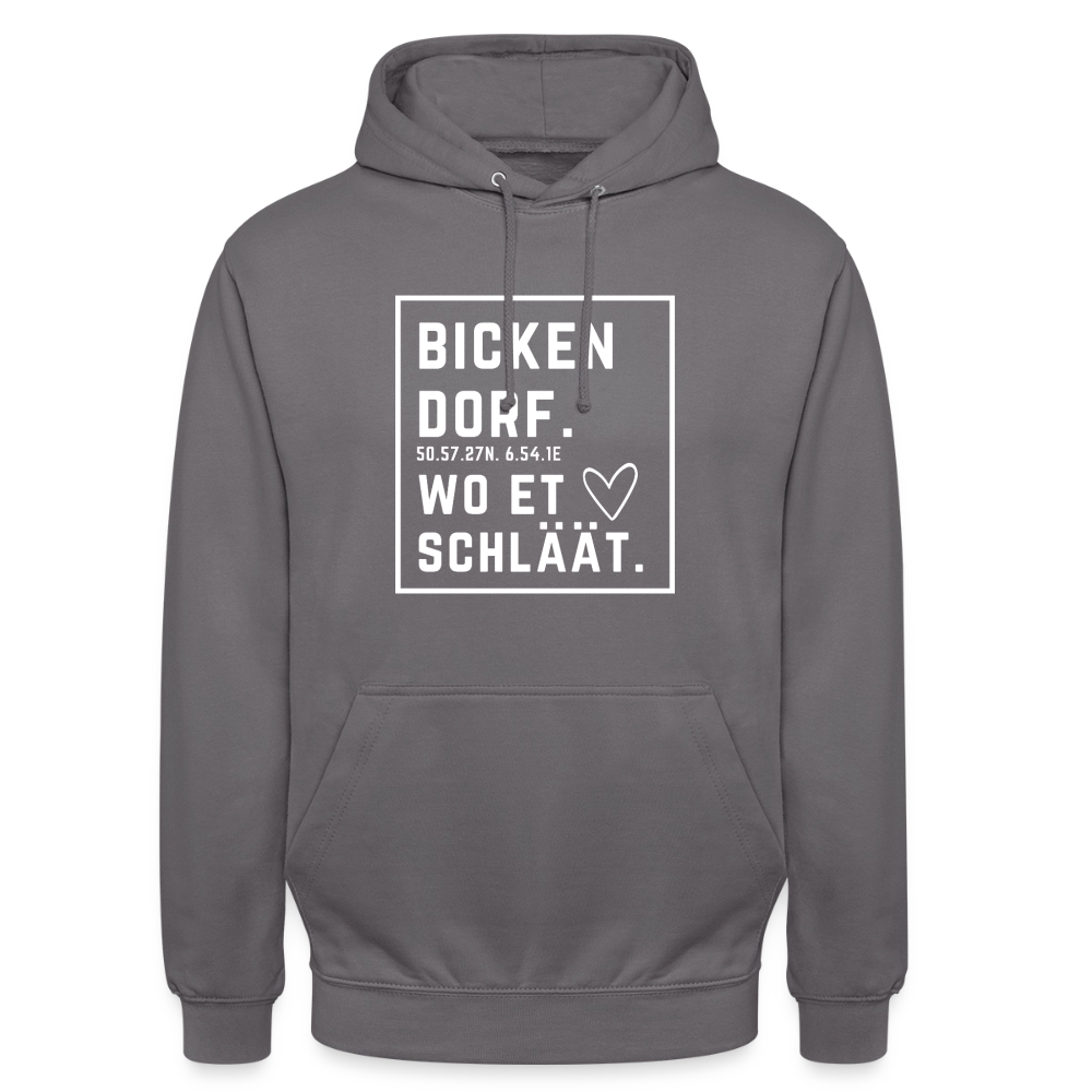 Bickendorf Hätz Druck - Unisex Hoodie - Mittelgrau