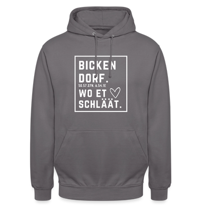 Bickendorf Hätz Druck - Unisex Hoodie - Mittelgrau