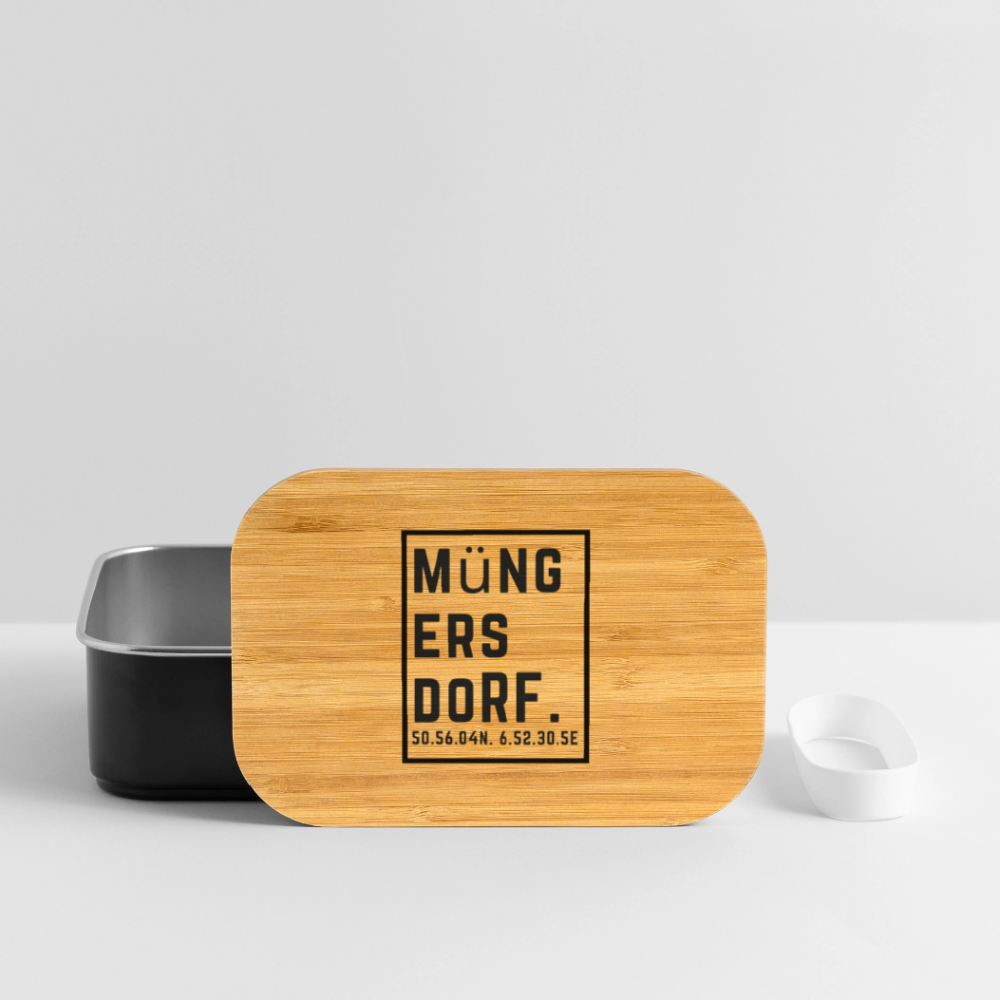 Müngersdorf Koordinaten (Druck) - Lunch Box - Schwarz
