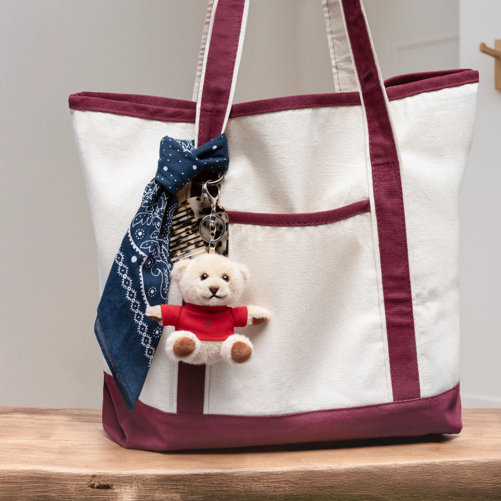 Köln Skyline - Kuscheltier Schlüsselanhänger - Rot