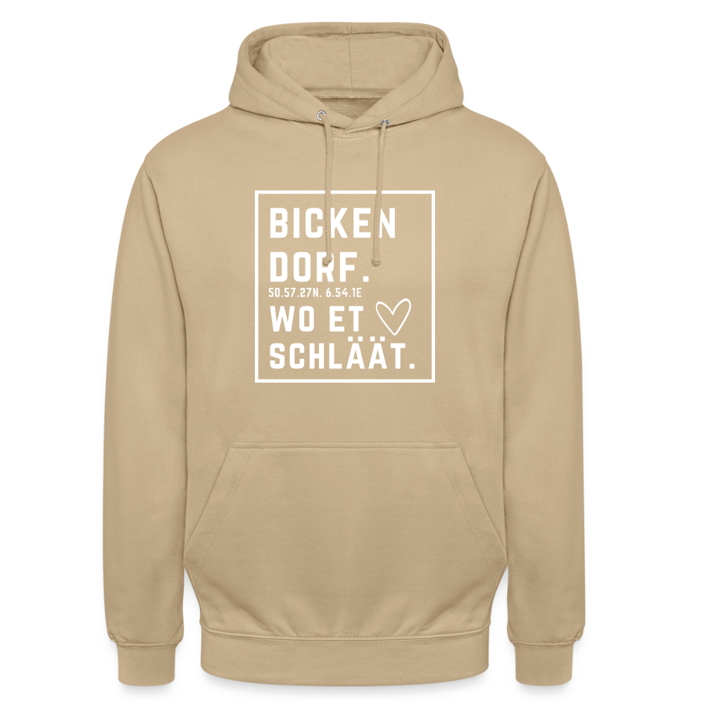 Bickendorf Hätz Druck - Unisex Hoodie - Beige