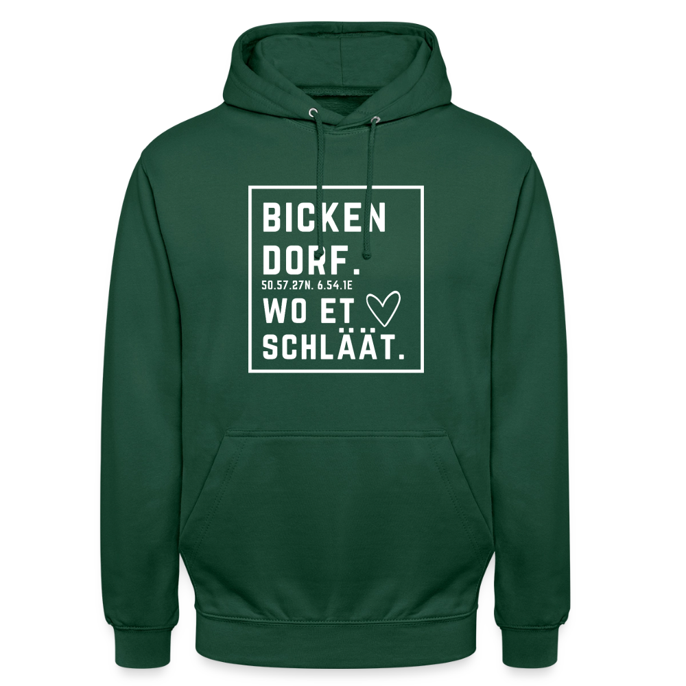 Bickendorf Hätz Druck - Unisex Hoodie - Flaschengrün