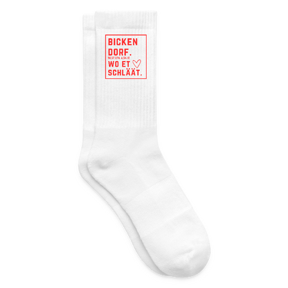 Buckendorf Alaaf (Druck) Tennissocken - Weiß
