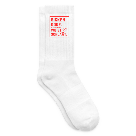 Buckendorf Alaaf (Druck) Tennissocken - Weiß