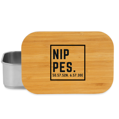 Nippes Koordinaten (Druck) - Lunch Box - Silber