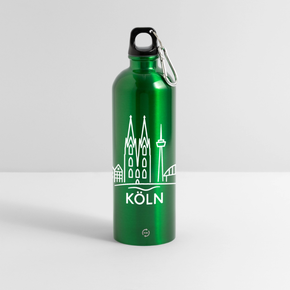 METALLIC Karabiner Wasserflasche 750 ml - Kelly Green