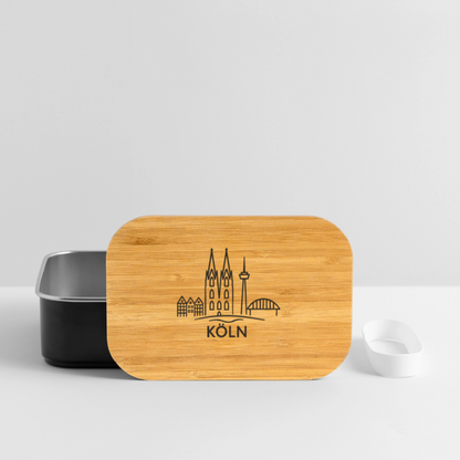 Köln Skyline (Druck) - Lunch Box - Schwarz