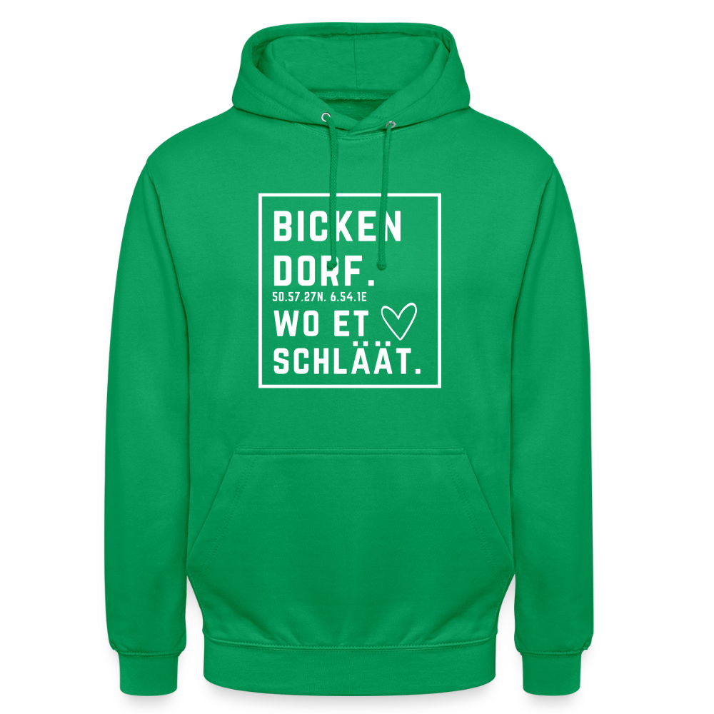 Bickendorf Hätz Druck - Unisex Hoodie - Kelly Green