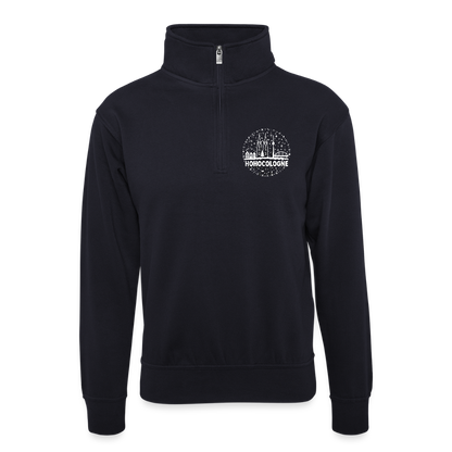 HoHoCologne (Druck) - Unisex Sweatshirt mit Reißverschluß - dark navy
