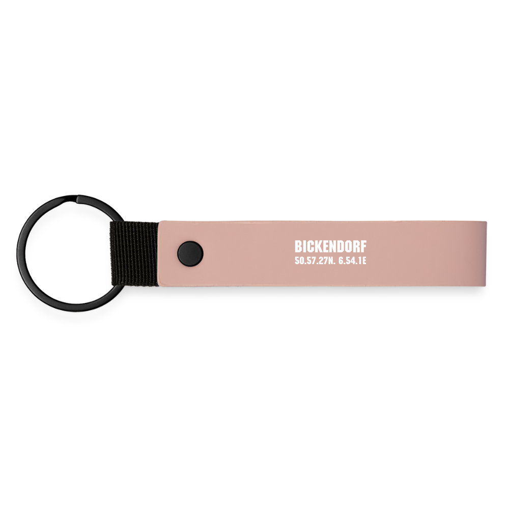 Bickendorf Wo et Hätz schläät - Schlüsselanhänger MINIMAL MATTE PU - Rosa