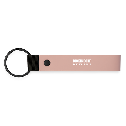 Bickendorf Wo et Hätz schläät - Schlüsselanhänger MINIMAL MATTE PU - Rosa