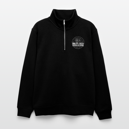 HoHoCologne (Druck) - Unisex Sweatshirt mit Reißverschluß - black