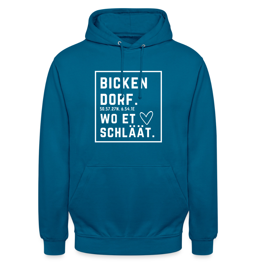 Bickendorf Hätz Druck - Unisex Hoodie - Tiefseeblau 