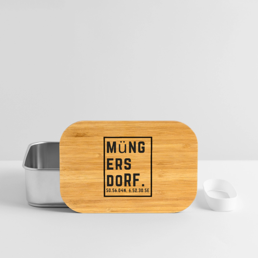 Müngersdorf Koordinaten (Druck) - Lunch Box - Silber