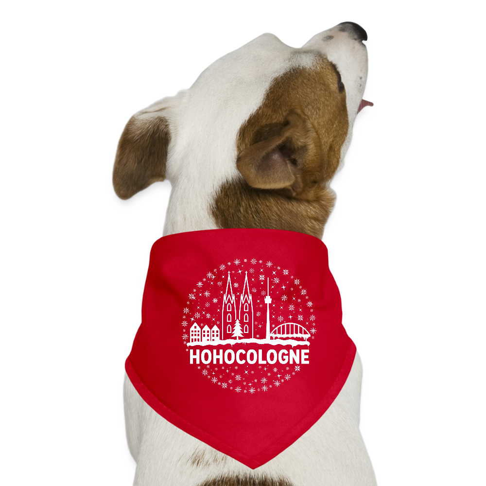 HoHoCologne (Druck) - Hunde-Bandana - Rot