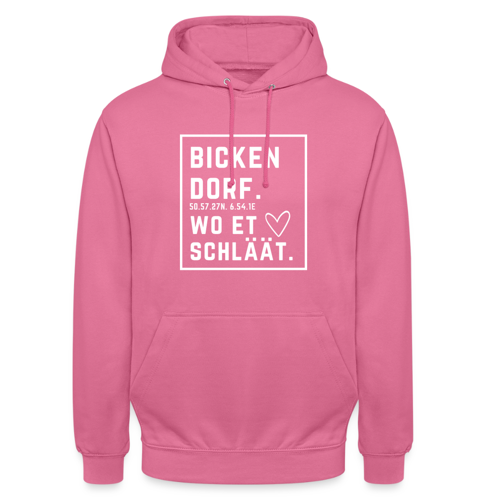 Bickendorf Hätz Druck - Unisex Hoodie - Pink
