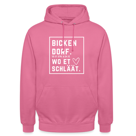 Bickendorf Hätz Druck - Unisex Hoodie - Pink