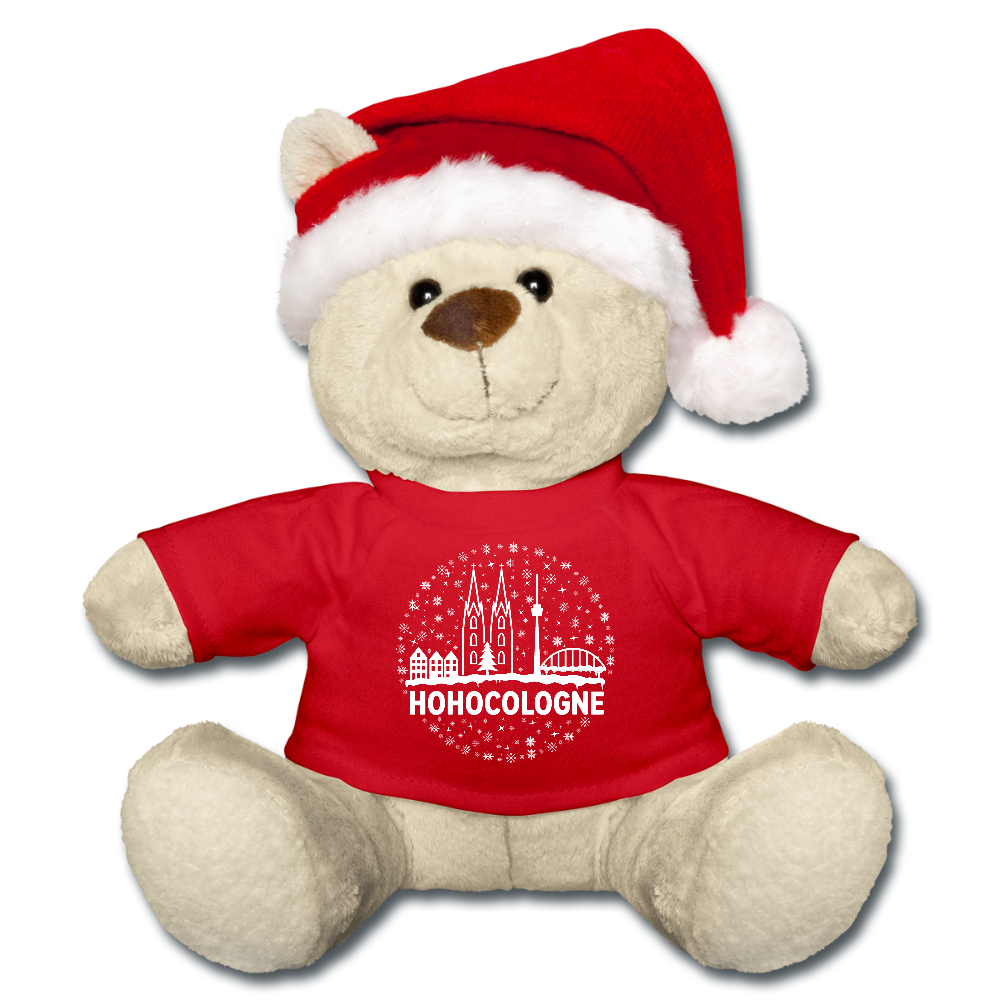 Weihnachtsteddy - HoHoCologne - Rot