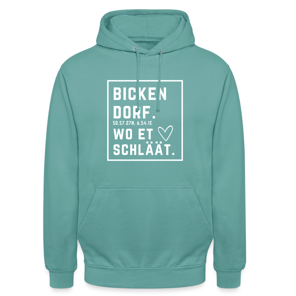 Bickendorf Hätz Druck - Unisex Hoodie - Pastelltürkis