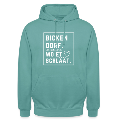 Bickendorf Hätz Druck - Unisex Hoodie - Pastelltürkis