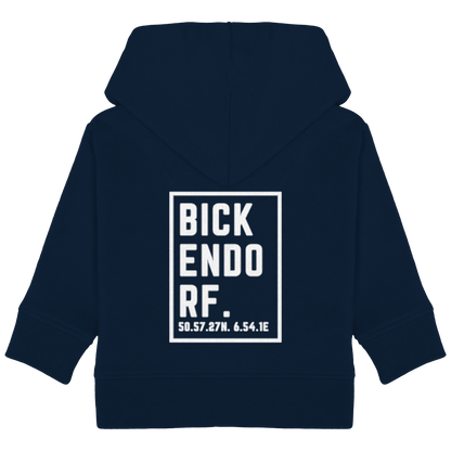 Bickendorf Koordinaten (großer Druck auf dem Rücken) - Baby Organic Hoodie