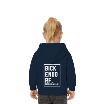 Bickendorf Koordinaten (großer Druck auf dem Rücken) - Baby Organic Hoodie