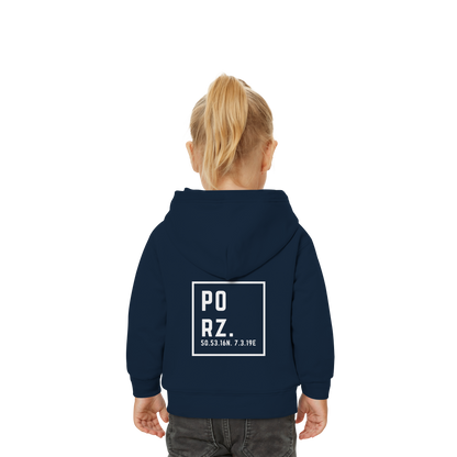 Porz Koordinaten (großer Druck Rücken) - Baby Organic Hoodie